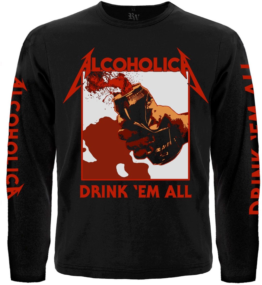 Футболка з довгим рукавом Alcoholica "Drink Em All"