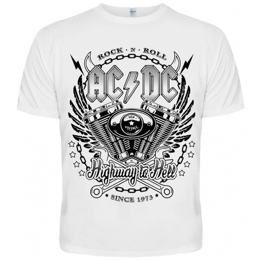 Футболка AC/DC (since 1973) (біла футболка)