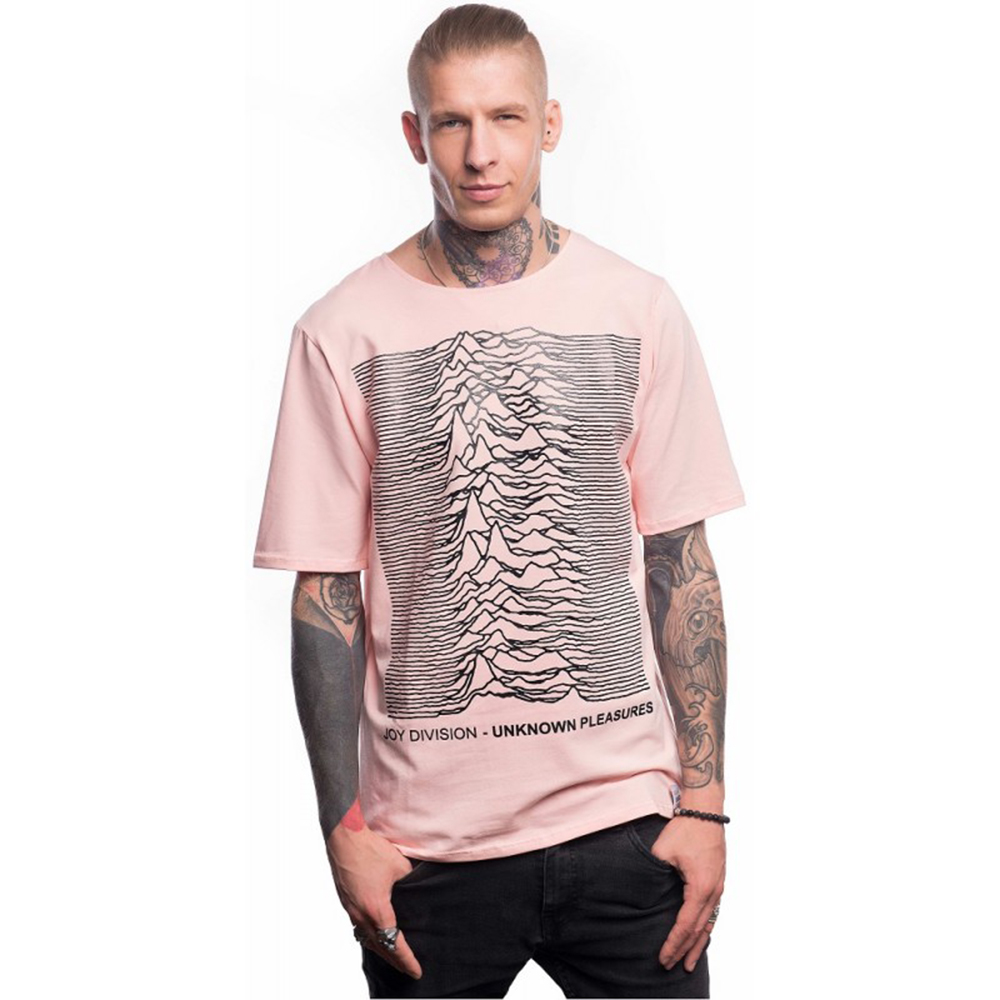 Удлиненная футболка Urbanist Joy Division-Unknown pleasures (powder)