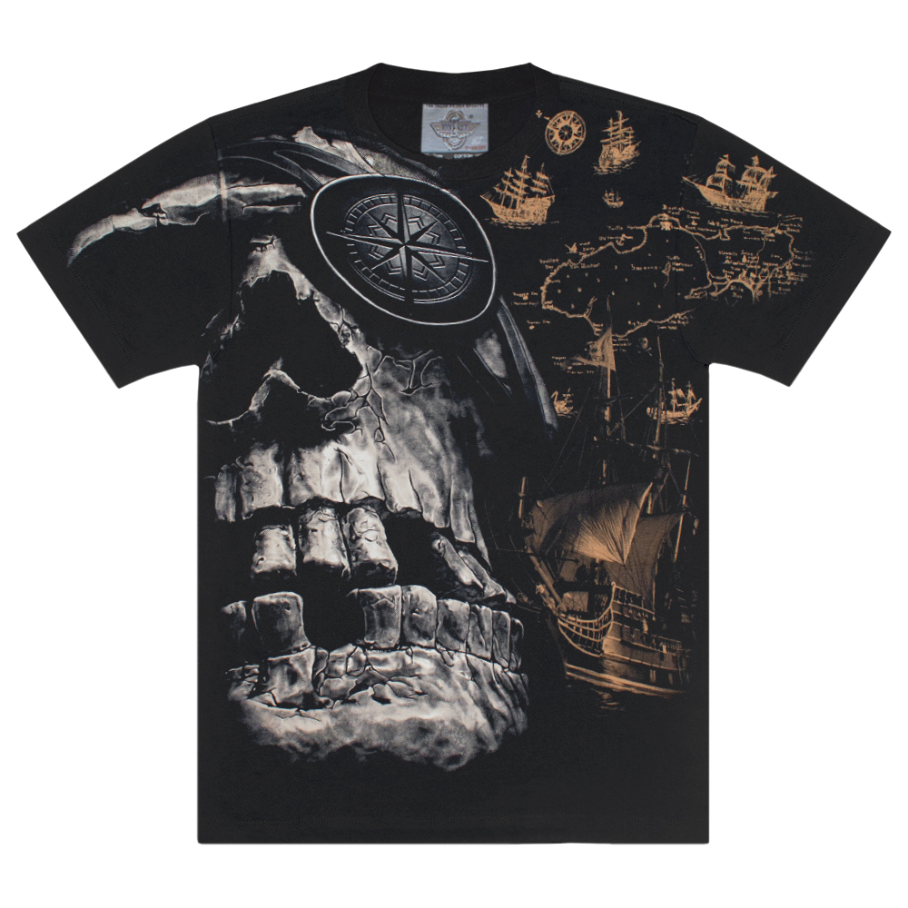 Футболка Піратський череп та карта скарбів (Rock Eagle, Total t-shirt) RW-26231 Футболка Піратський череп та карта скарбів (Rock Eagle, Total t-shirt) RW-26231
