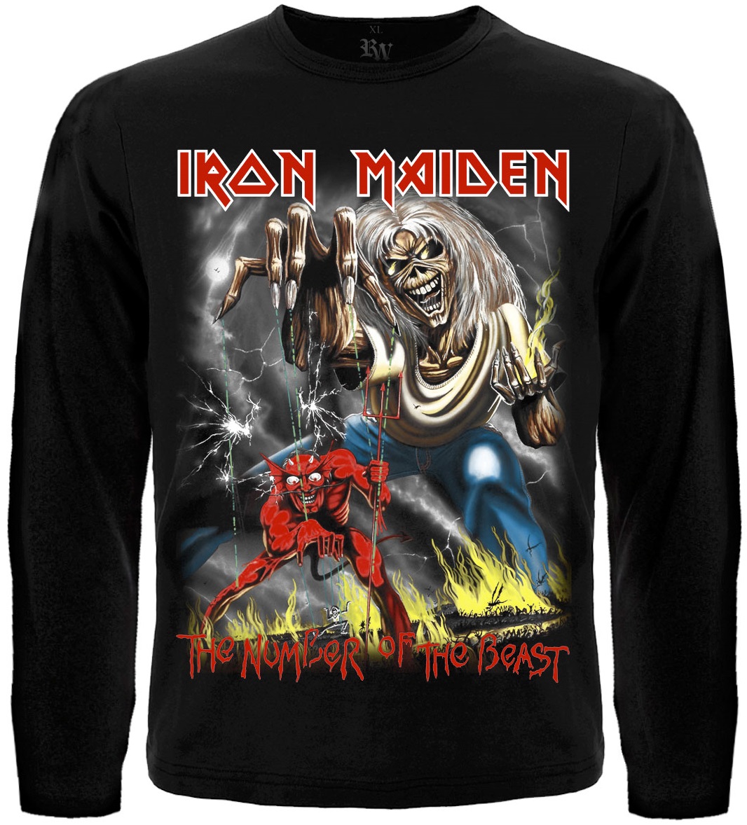 Футболка с длинным рукавом Iron Maiden "The Number of the Beast"