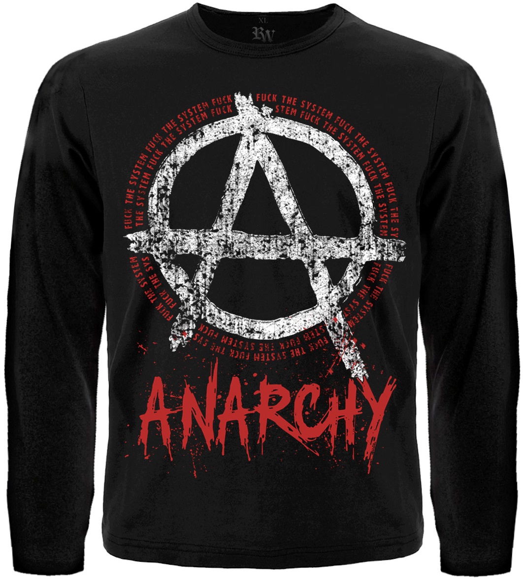 Футболка с длинным рукавом Anarchy "Fuck The System"
