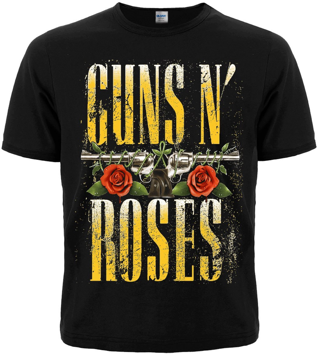 Футболка Guns N’ Roses (лого з револьверами та трояндами)