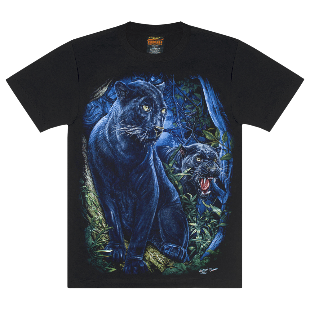 Футболка Panthers In The Jungle (світиться в темряві) RW-26177 Футболка Panthers In The Jungle (світиться в темряві) RW-26177