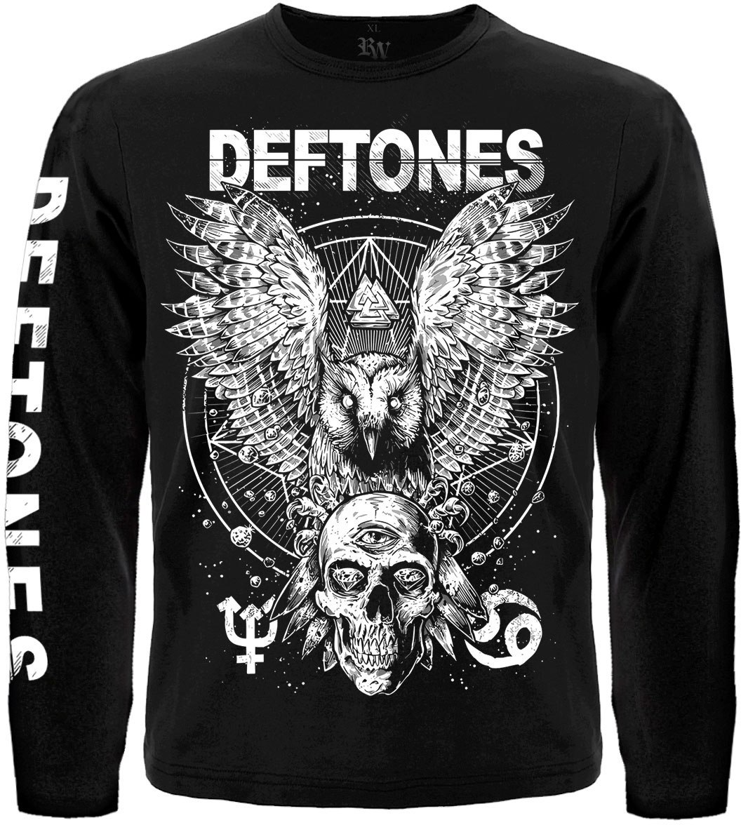 Футболка з довгим рукавом Deftones (Owl and Skull)