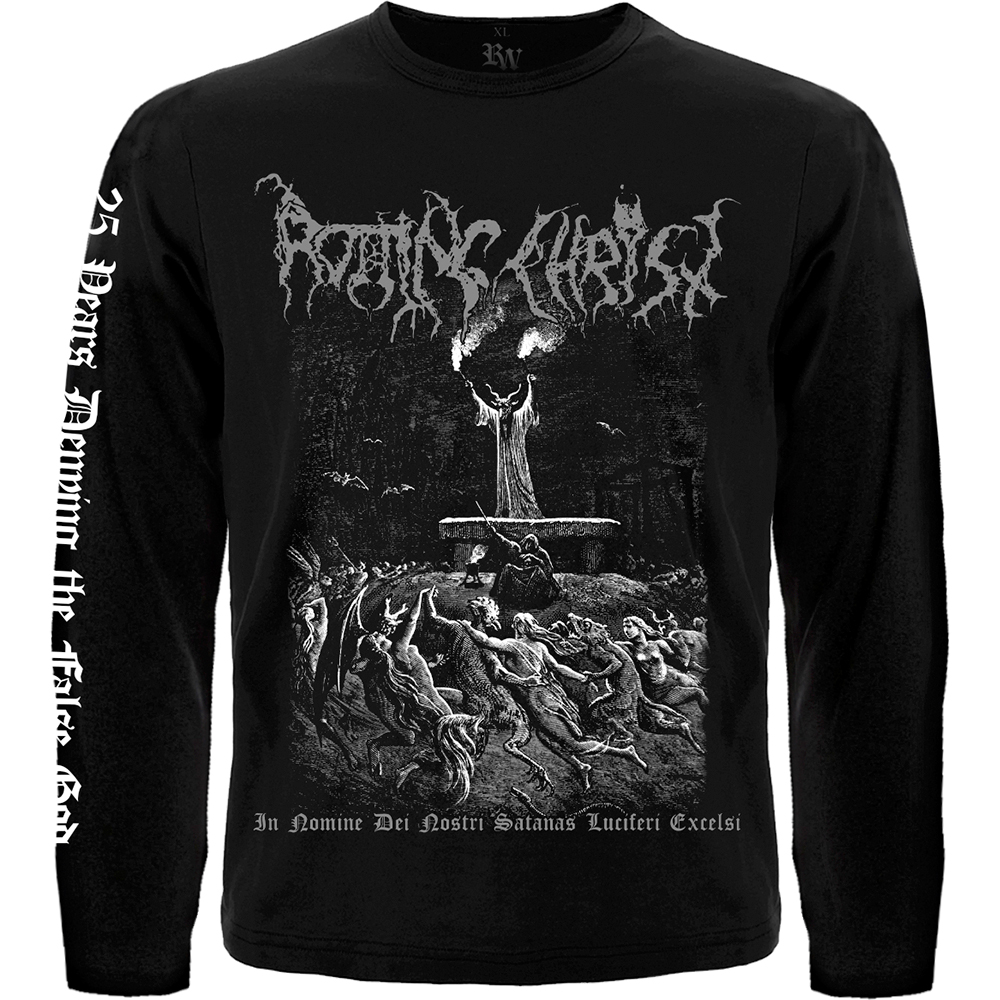 Футболка с длинным рукавом Rotting Christ "In Nomine Dei Nostri Satanas Luciferi Excelsi" RW-20937 Футболка с длинным рукавом Rotting Christ "In Nomine Dei Nostri Satanas Luciferi Excelsi" RW-20937