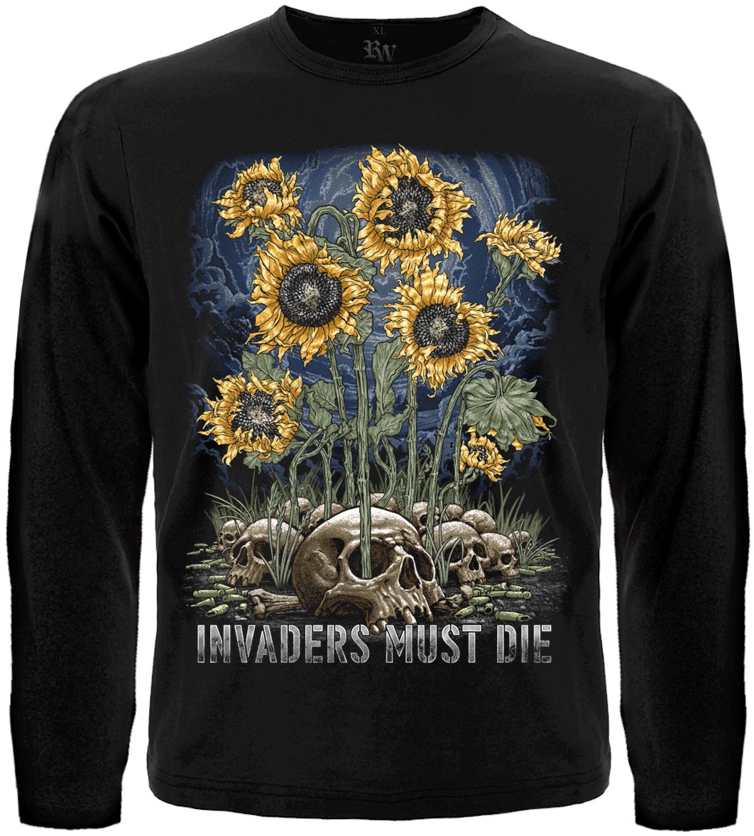 Футболка з довгим рукавом Invaders Must Die (Соняшники)