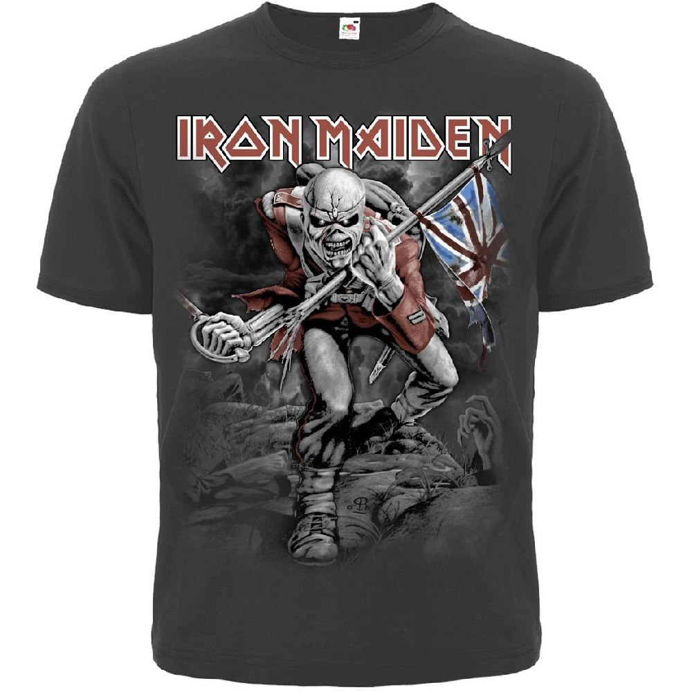 Футболка Iron Maiden "The Trooper" (колір графітовий)  RW-27019