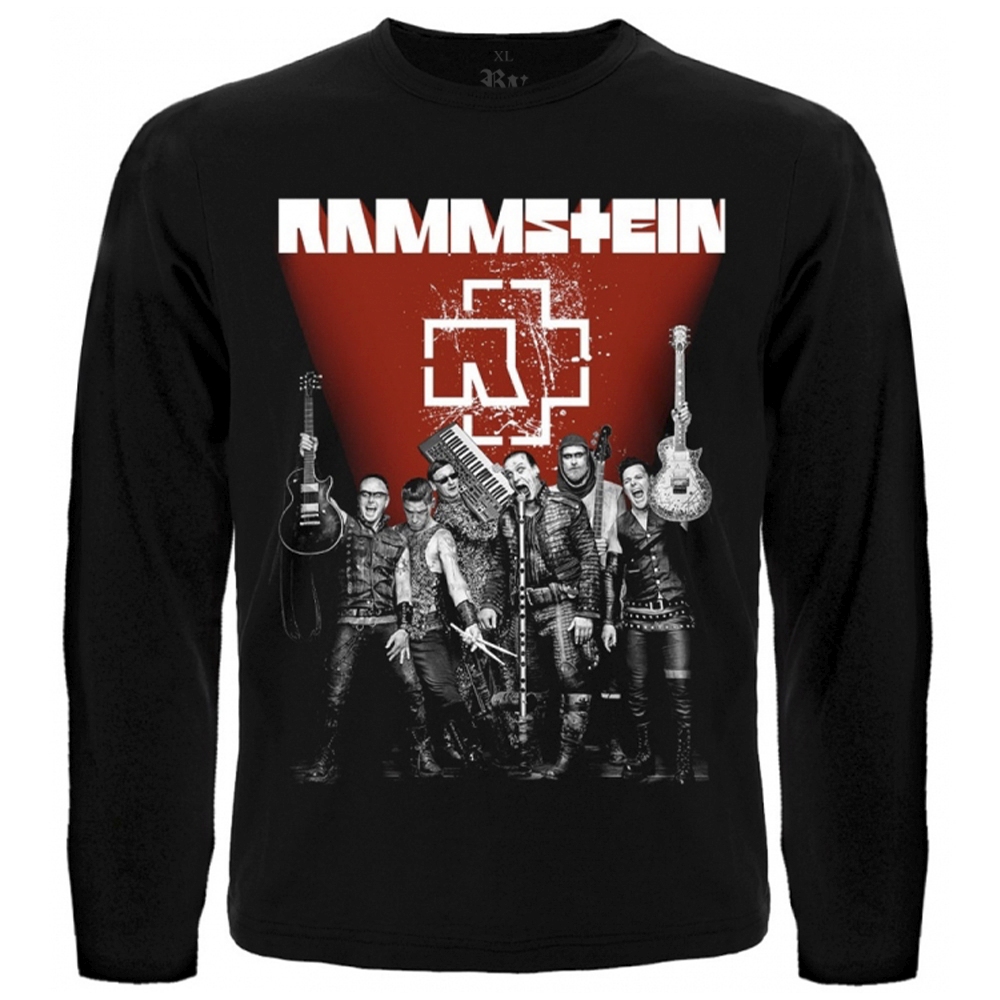Футболка с длинным рукавом Rammstein (red)  RW-8187