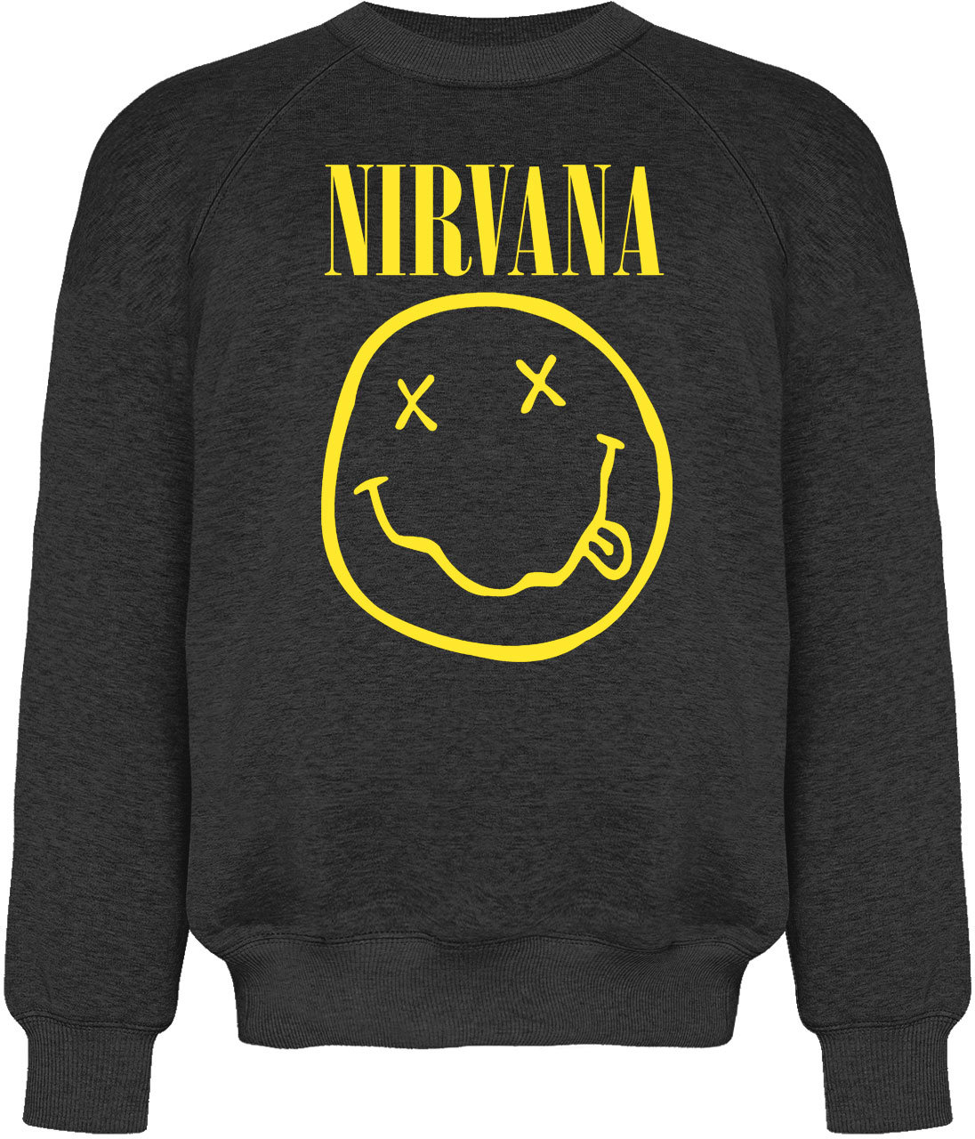 Графітовий світшот Nirvana (smile)