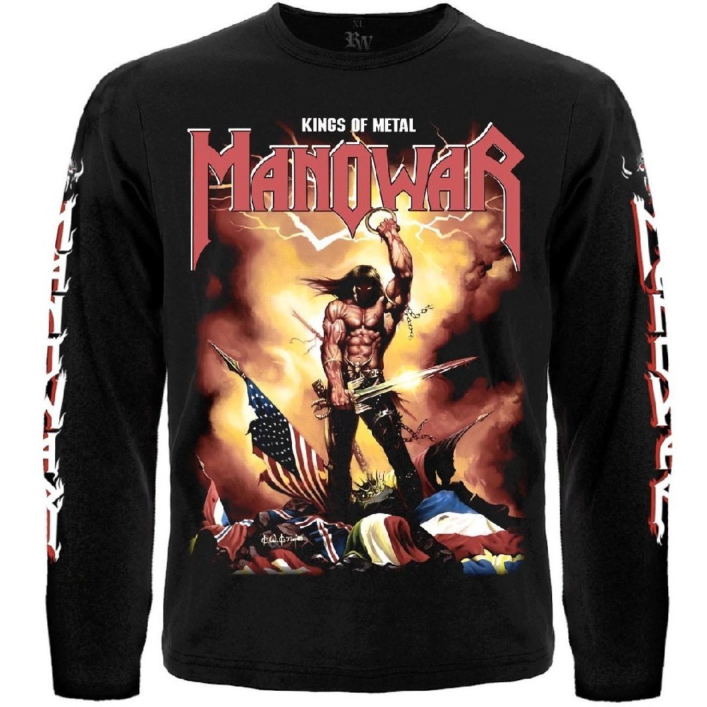 Футболка з довгим рукавом Manowar "Kings of Metal" RW-26641 Футболка з довгим рукавом Manowar "Kings of Metal" RW-26641