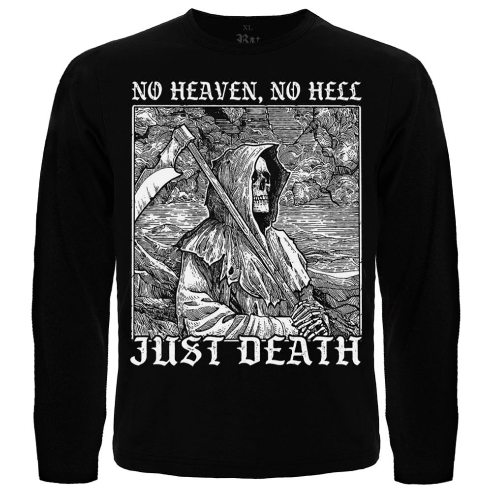 Футболка с длинным рукавом No Heaven, No Hell - Just Death  RW-20617