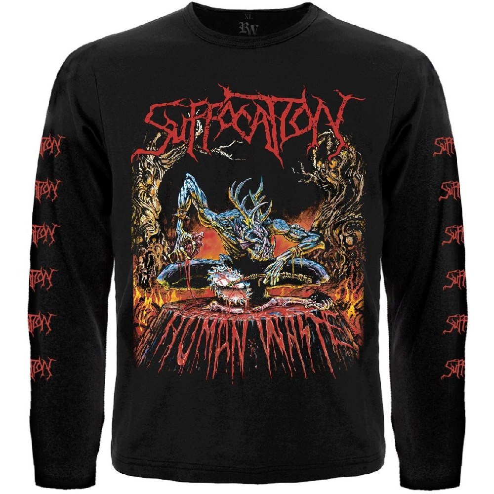 Футболка з довгим рукавом Suffocation "Human Waste"  RW-26900