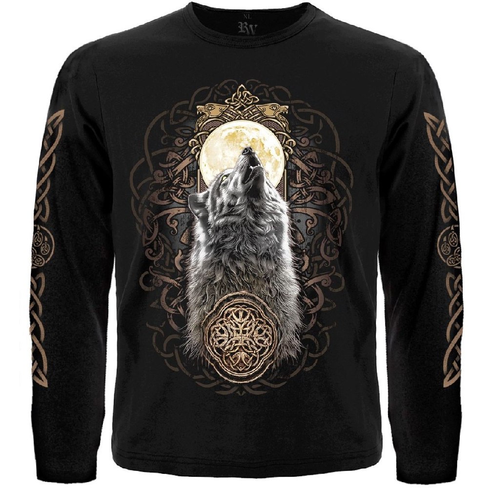 Футболка з довгим рукавом Вовк - Печатка Велеса  RW-26712