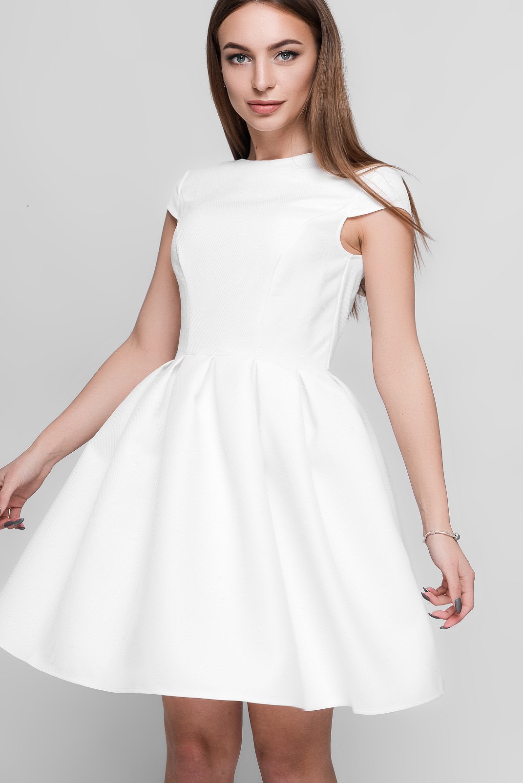 Платье KP-5935-3, (Молоко)