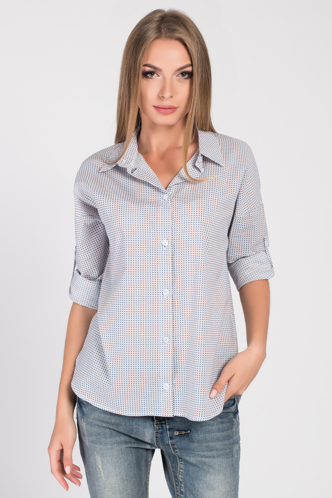 Рубашка BK-7643-4, (Серый)