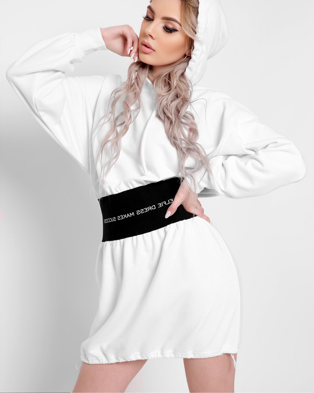 Платье KP-10361-3, (Белый)