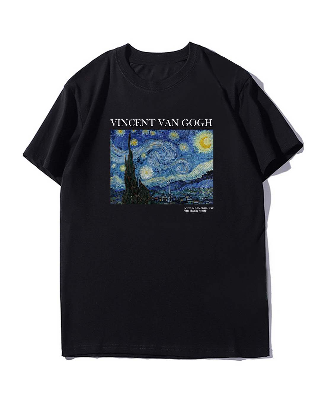 Футболка мужская 101-8 Vincent  Van Gogh, (Черный)