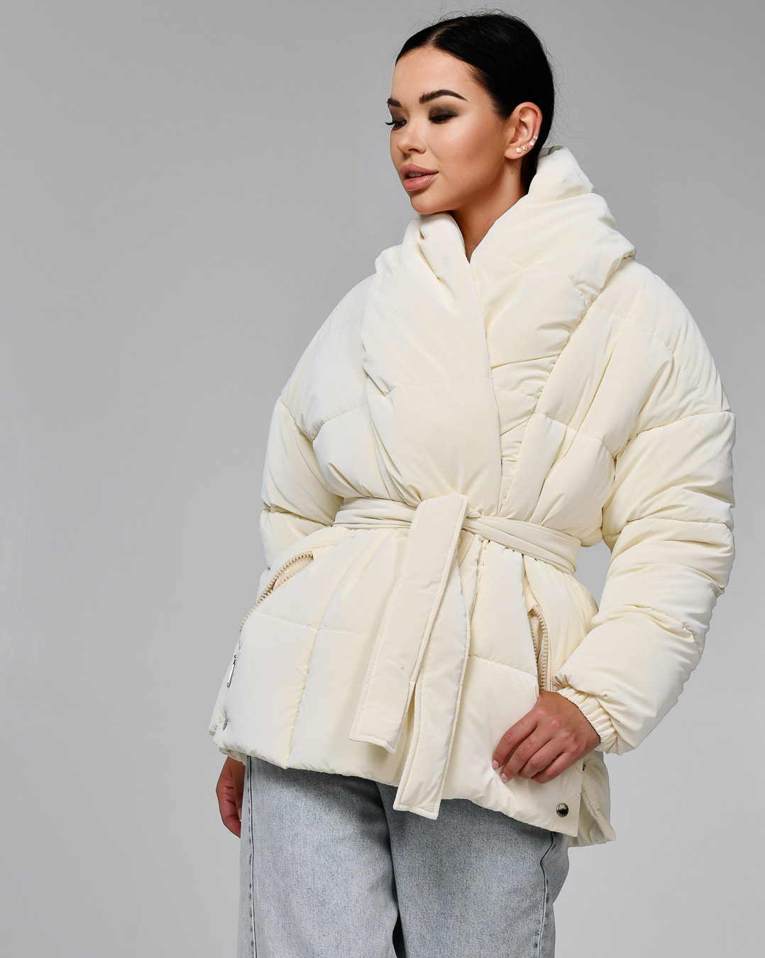 Зимова куртка LS-8881-3, (Молоко)