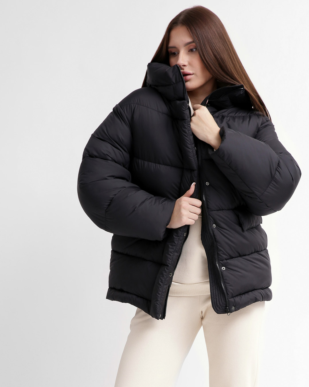 Зимова куртка  LS-8917-8, (Чорний)