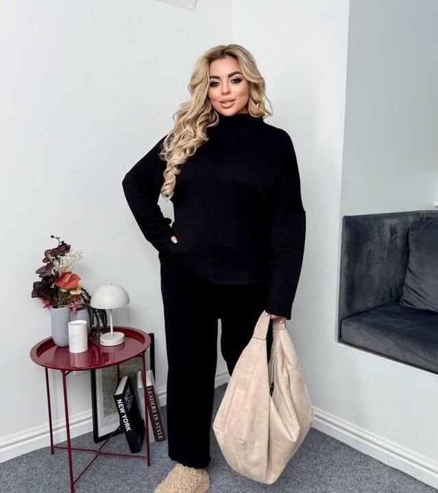 Костюм женский двусторонняя ангора теплый универсальный осенний зимний