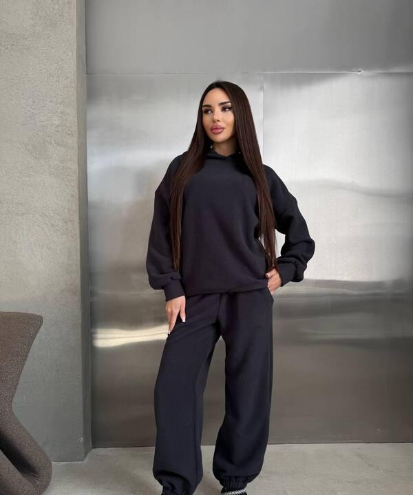 Спортивный костюм женский утеплённый из флиса полар осенний зимний