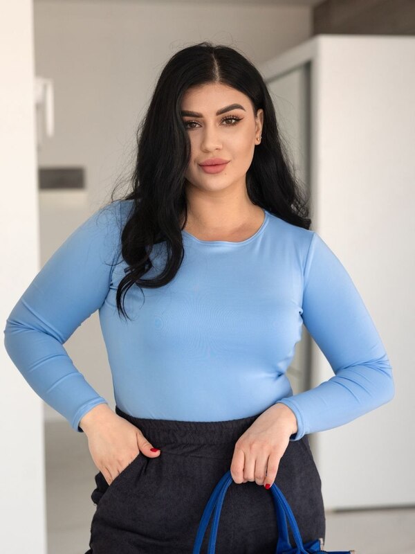 Лонгслив женский из микродайвинга облегающий базовый с длинным рукавом весенне-летний