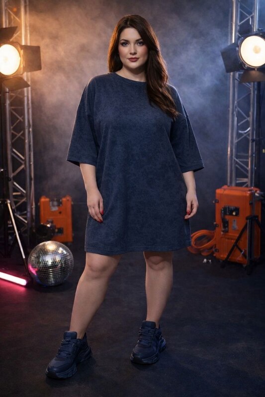 Платье-футболка женское из турецкого кулира варка повседневное свободного кроя весенне-летнее