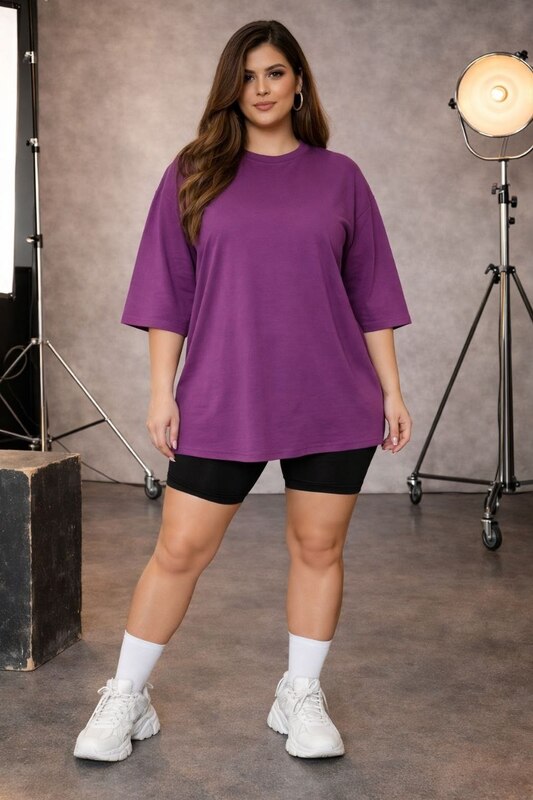 Футболка женская из турецкого кулира хлопковая оверсайз удлинённая повседневная весенне-летняя