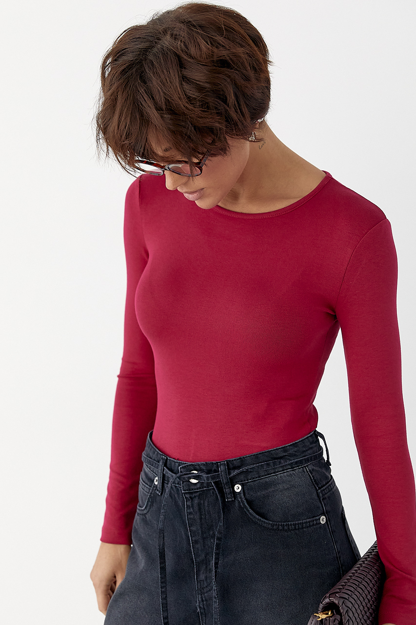 Трикотажне боді з довгими рукавами