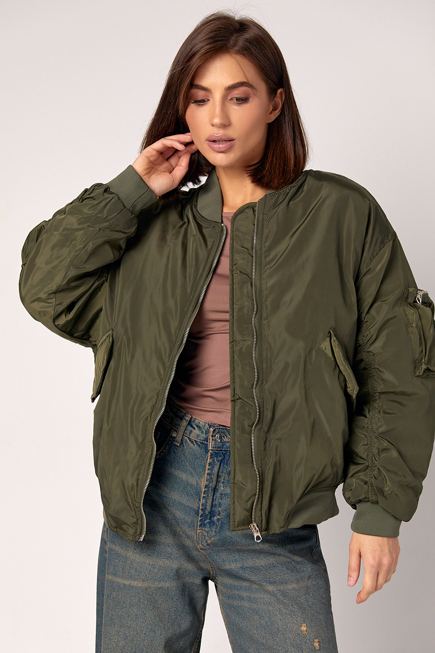 Демісезонна куртка жіноча на блискавці lx-2041 Демісезонна куртка жіноча на блискавці lx-2041