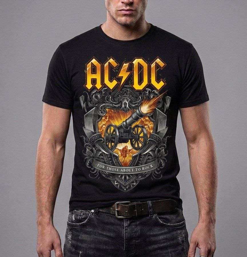 Футболка AC/DC For Those About to Rock (We Salute You) k-1008 Футболка AC/DC For Those About to Rock (We Salute You) k-1008