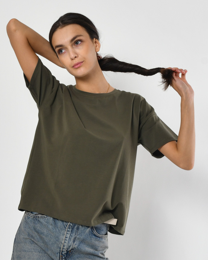 Женская футболка Standart oversize 57789 xp-1018 Женская футболка Standart oversize 57789 xp-1018