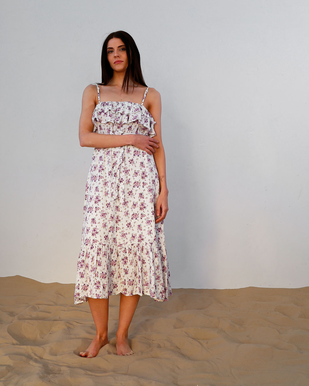 Летний сарафан в цветочек 48388