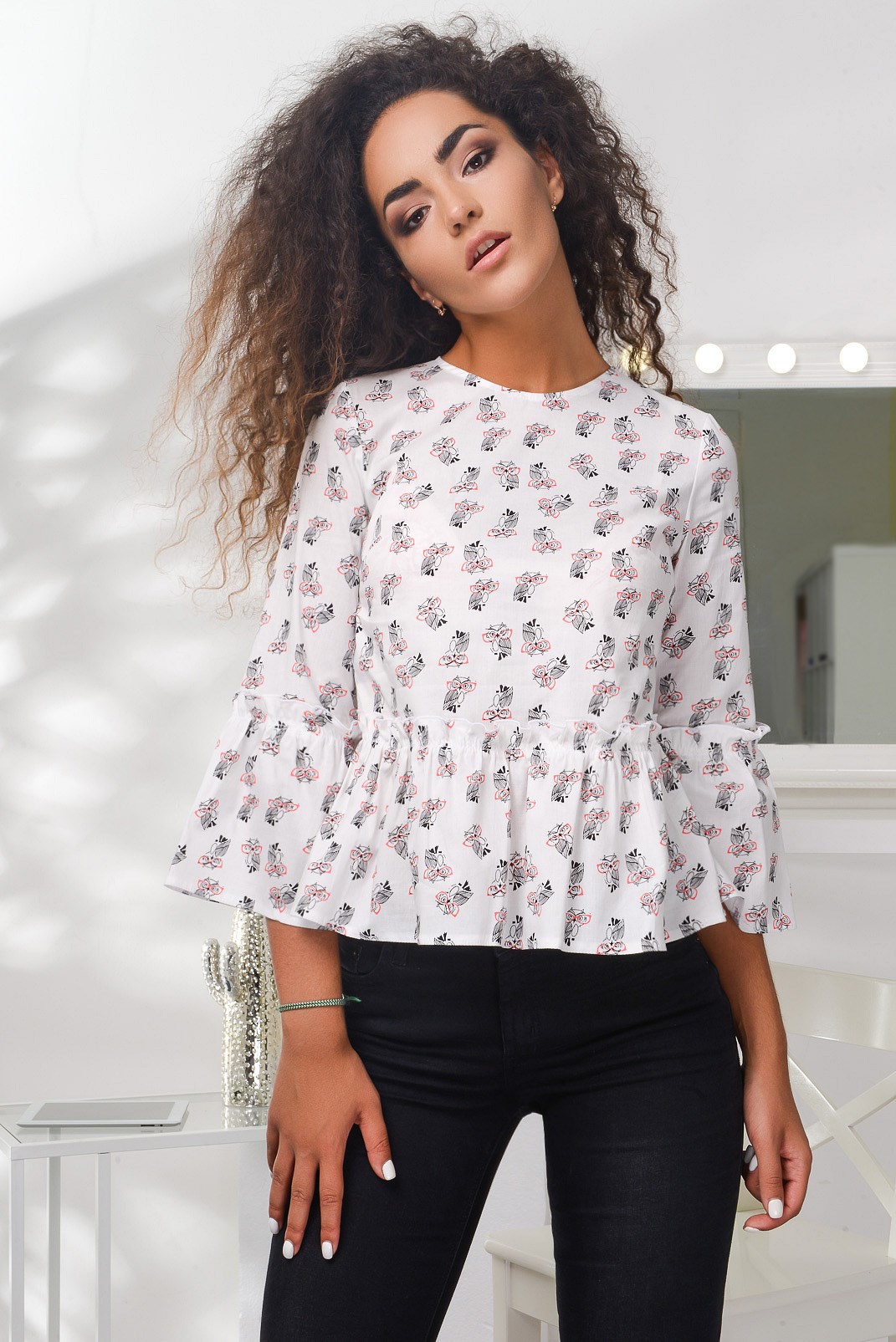 Нежная женская блузка из хлопка 27408