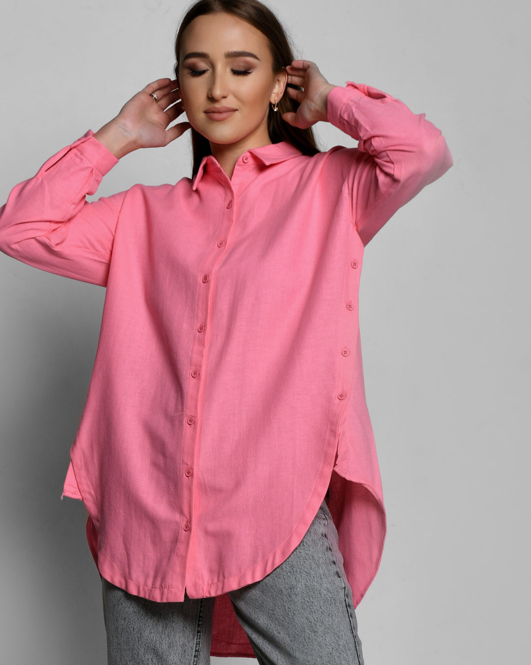 Теплая рубашка розового цвета 55188 xp-1700 Теплая рубашка розового цвета 55188 xp-1700