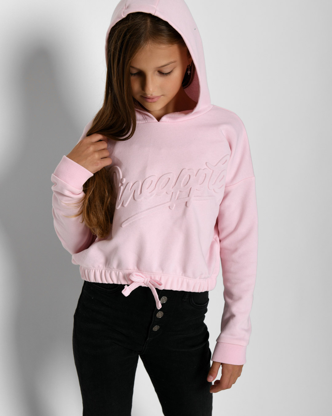 Худи для девочек с надписью PINEAPPLE 52545