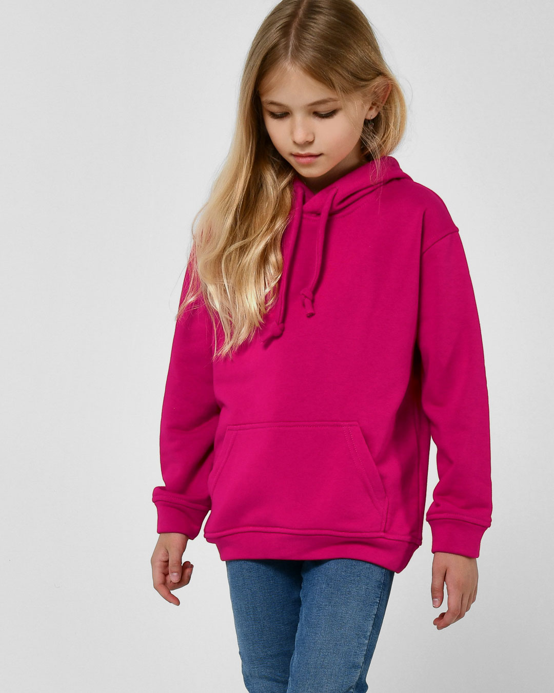 Детский худи с капюшоном цвет малина 38464
