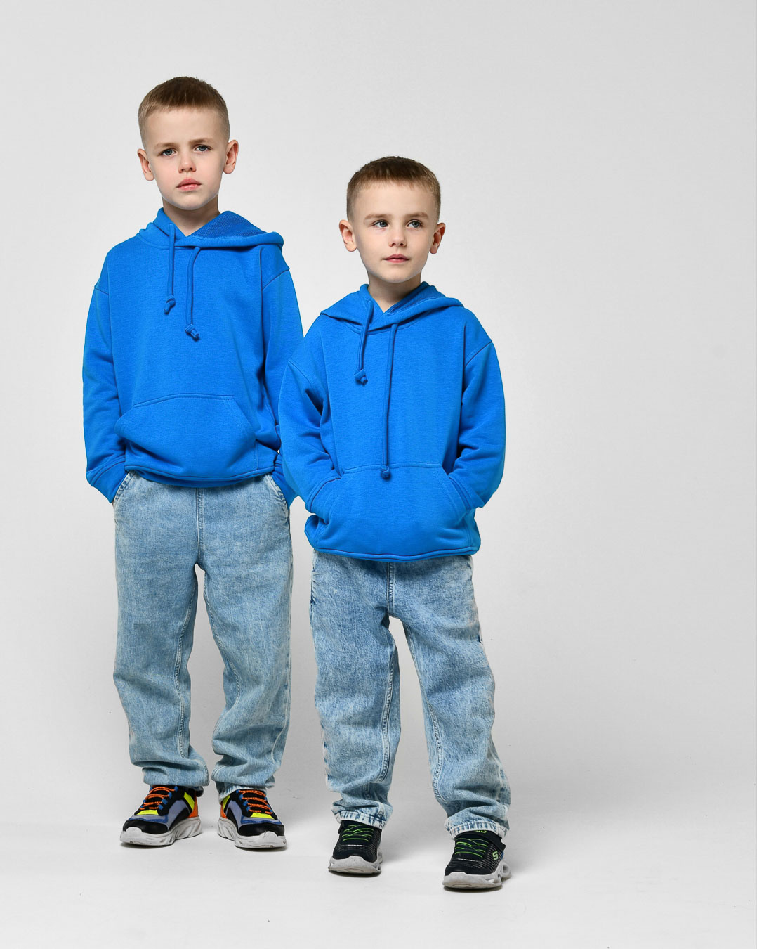 Детский худи унисекс цвет голубой 55712