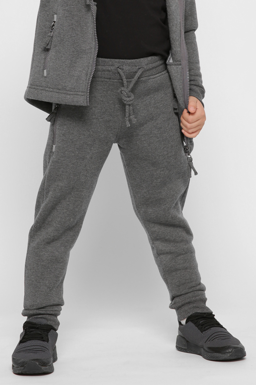 Детские спортивные штаны цвет графит 38471