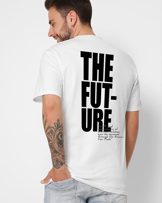 Футболка мужская с принтом The Future CRC 16026-3 56367 xp-2097 Футболка мужская с принтом The Future CRC 16026-3 56367 xp-2097