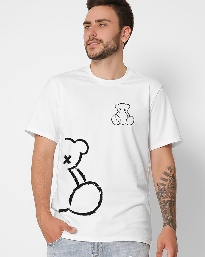 Футболка мужская с принтом Teddy Bear CRC 16059-3 57083 xp-2146 Футболка мужская с принтом Teddy Bear CRC 16059-3 57083 xp-2146