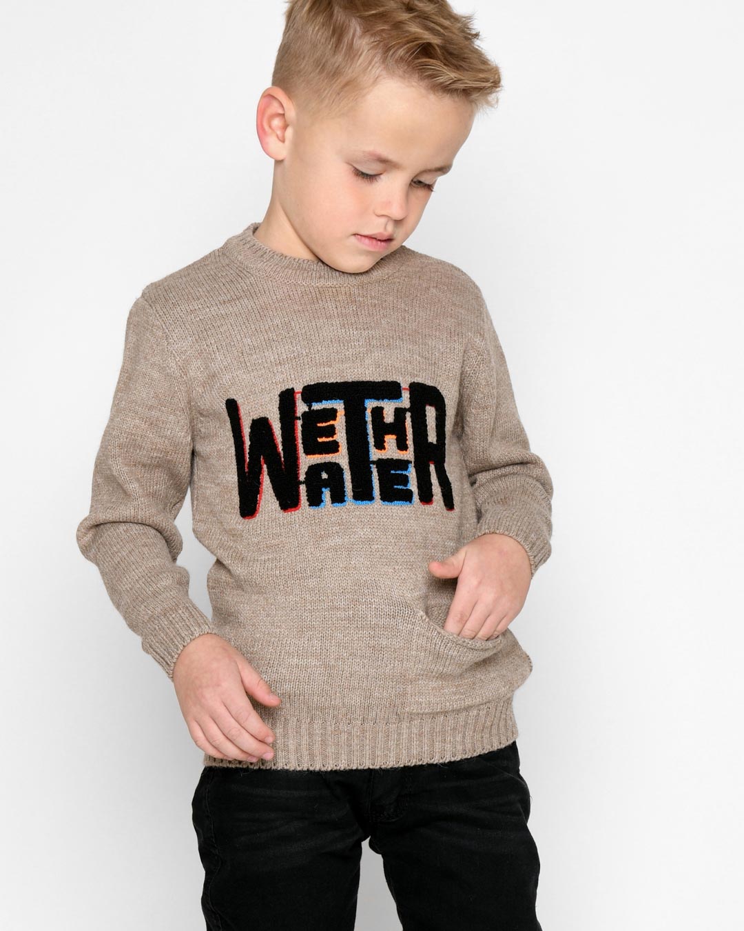Детский бежевый свитер "Weather" 53236