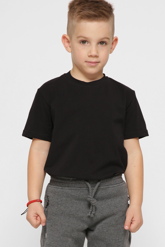 Детская черная футболка 38377