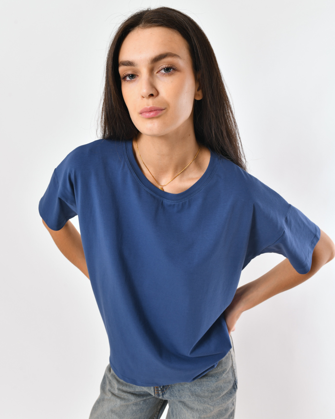 Футболка женская базовая oversize Standart CRC FS-216-35 57784