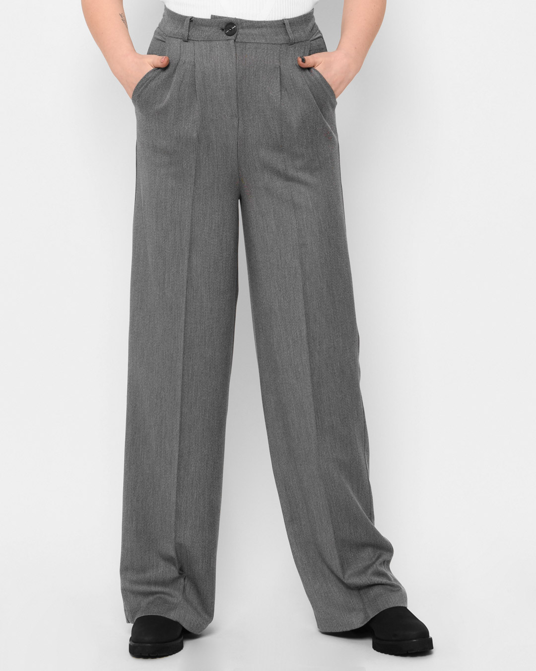 Серые классические женские брюки 43287 xp-2342 Серые классические женские брюки 43287 xp-2342