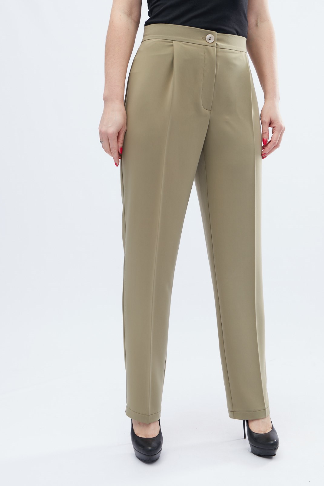 Классические свободные брюки хаки 32598
