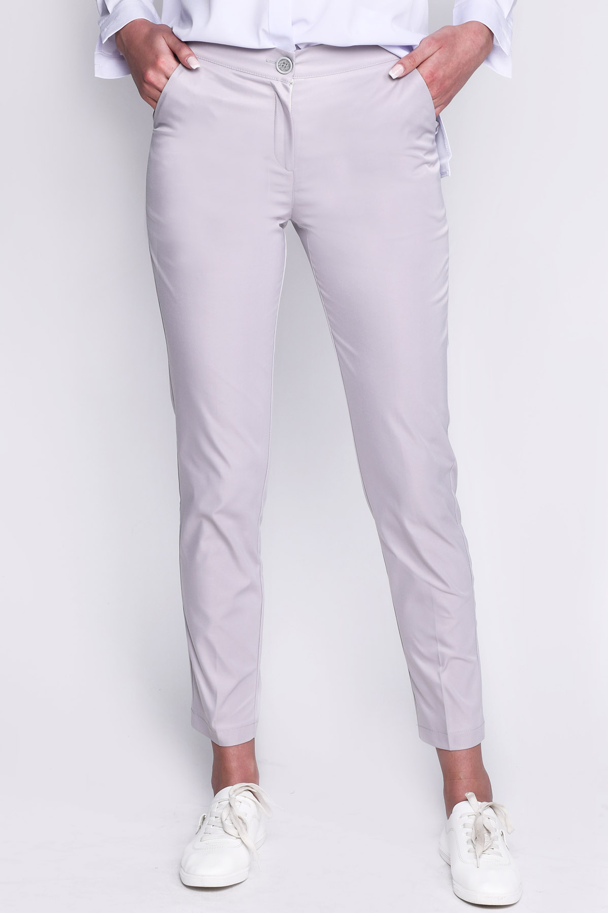 Классические серые брюки со стрелками 35103