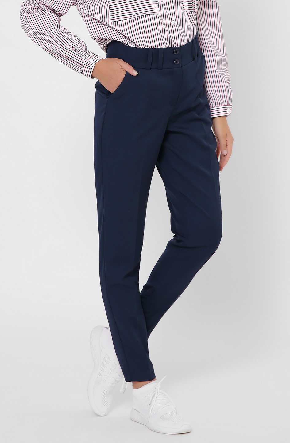 Классические брюки на высокой посадке 35986