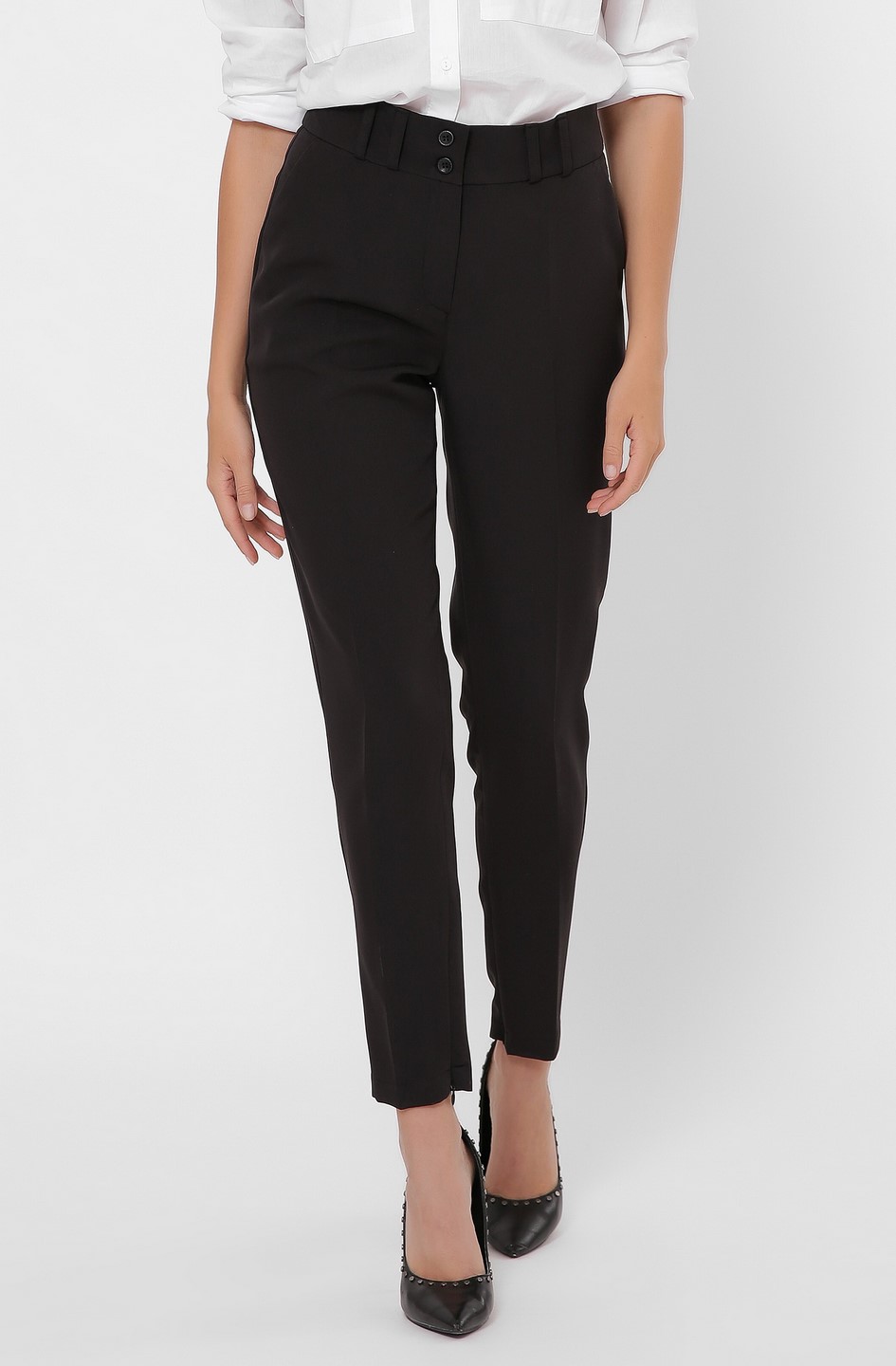Классические брюки на высокой посадке 35987
